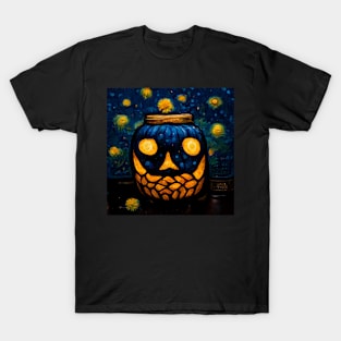 Van Gogh Jack O' Lantern T-Shirt